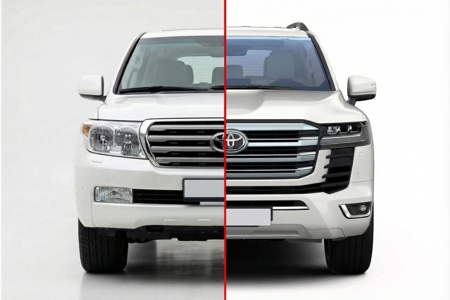 Toyota Land Cruiser 200 2007–2021 Faceliftový set pre LC 300 High-Line (štandardná sada) Fotografia 1