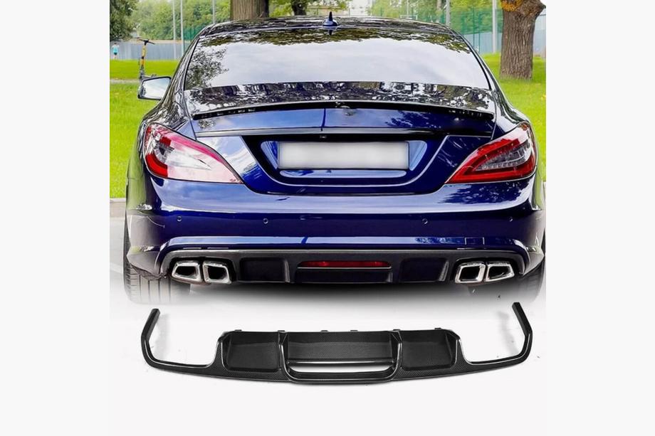 Mercedes CLS C218 2011–2018 Difúzor zadného nárazníka (pre Base/CLS63 AMG 2015-2018, karbón) Image