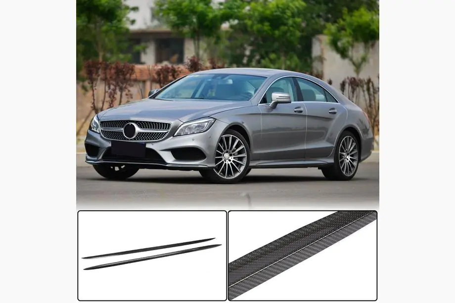 Mercedes CLS C218 2011–2018 Bočné prahy (pre AMG-Line / CLS63 AMG SD 2015-2018, karbón) Image