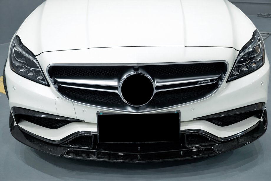 Mercedes CLS C218 2011–2018 Lip spojler predného nárazníka Lip V2 (pre CLS63 AMG SD 2015-2018, karbón) Fotografia 5