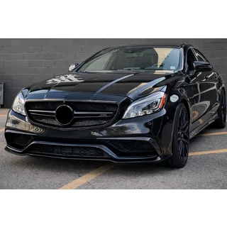 Predný nárazníkový lip spojler (pre CLS63 AMG SD 2015-2018, karbón) fotografia 3