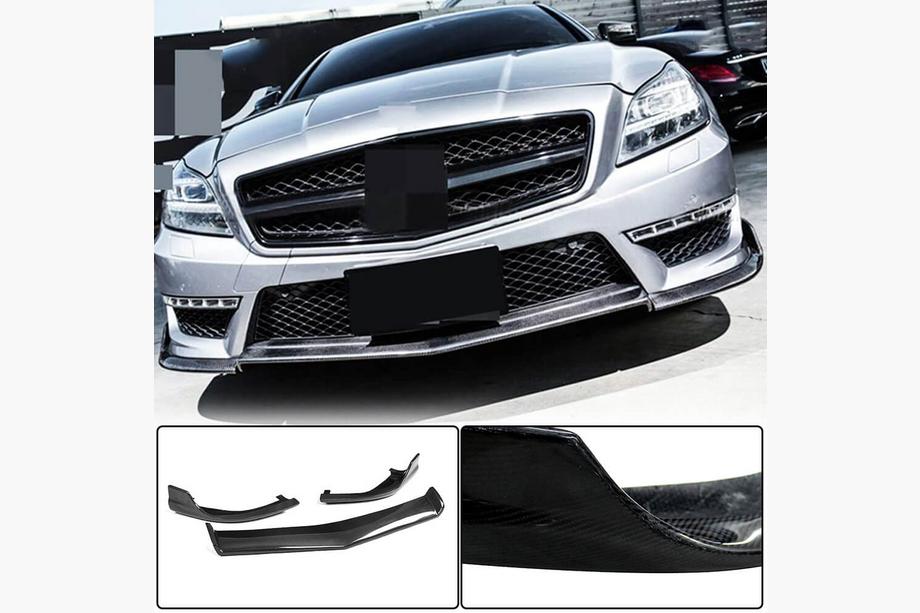 Mercedes CLS C218 2011–2018 Predný nárazníkový lip Lip V1 (pre CLS63 AMG SD 2011-2014, karbón) Fotografia 1