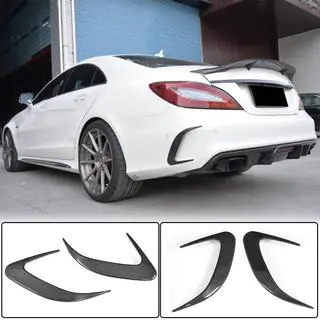 Lišty na zadný nárazník (pre Base / CLS63 AMG SD 2015-2018, karbón) fotografia 1