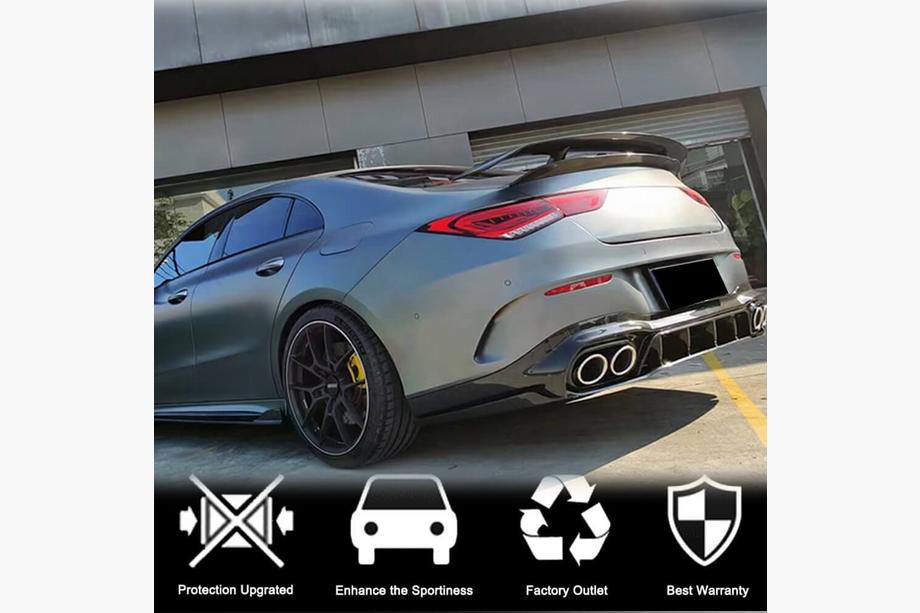 Mercedes CLA C118 2019– Difúzor zadného nárazníka (pre AMG-Line SD 2019-2022, karbón) Fotografia 3