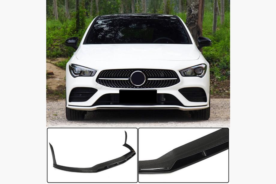 Mercedes CLA C118 2019– Predný lip spojler na nárazník (pre AMG-Line / CLA35 AMG SD 2019-2022, karbón) Fotografia 1