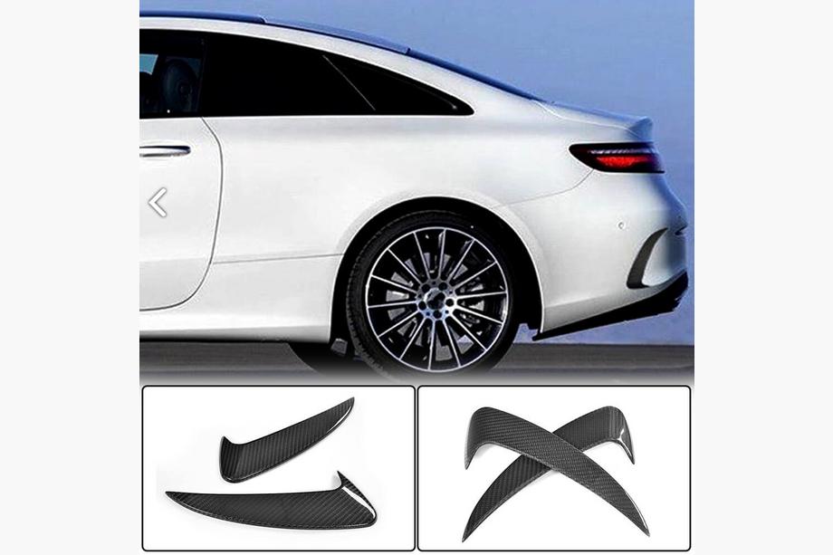 Mercedes E-class coupe C238 2016–2024 Karbónové lišty na zadný nárazník (pre AMG-Line 2017-2019) Image