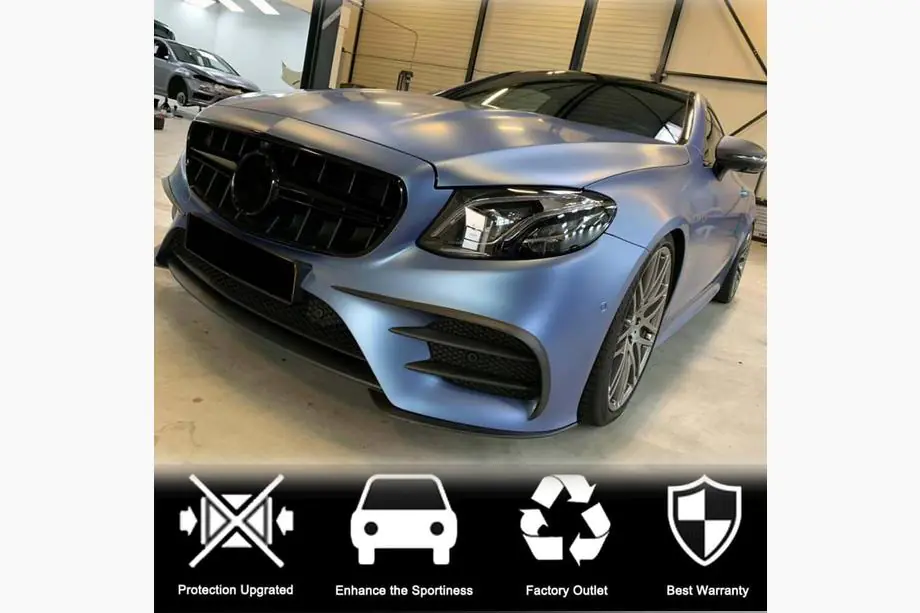 Mercedes E-class coupe C238 2016–2024 Karbonová lišta predného nárazníka Lip (pre AMG-Line 2017-2019) Fotografia 3