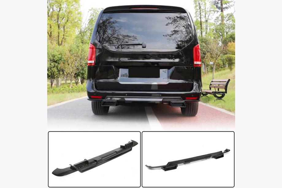 Mercedes Vito/V-trieda W447 2014– Difúzor zadného nárazníka V1 (pre V-Class 2014-2019, karbón) Image