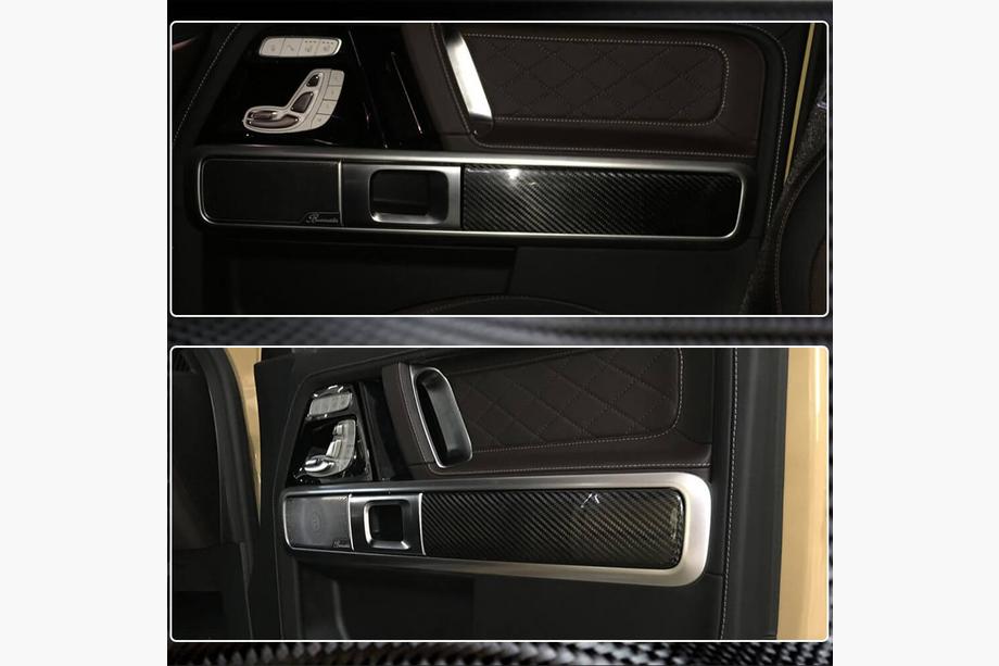 Mercedes G-Class W463 2018–2024 Interiérové kryty dverí (dry carbon) Fotografia 4