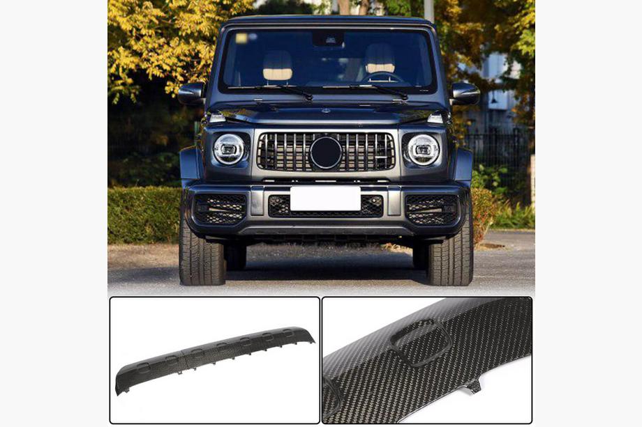Mercedes G-Class W463 2018–2024 Lišta predného nárazníka V1 (pre G63 AMG, suchý karbón) Image