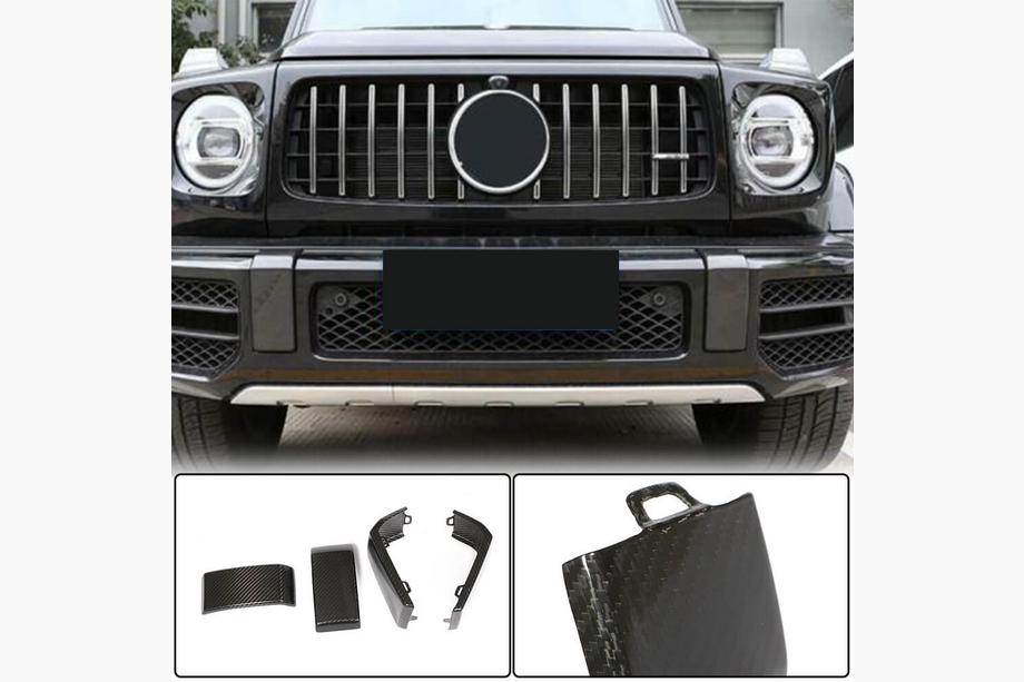 Mercedes G-Class W463 2018–2024 Sada líšt na predný a zadný nárazník (pre G63 AMG, Dry Carbon) Image