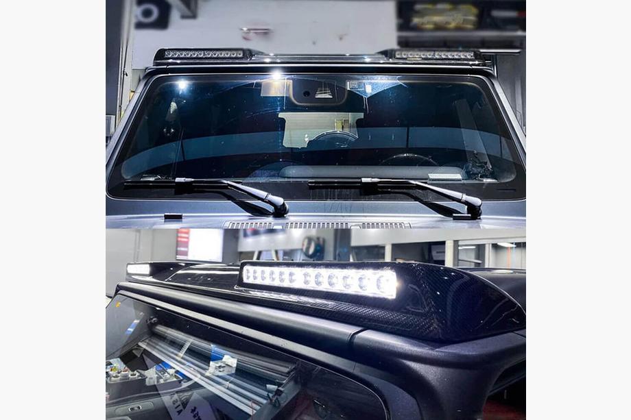 Mercedes G class W463 1990–2018 AMG-Design šilt (pre 2004-2018, karbón) Fotografia 3