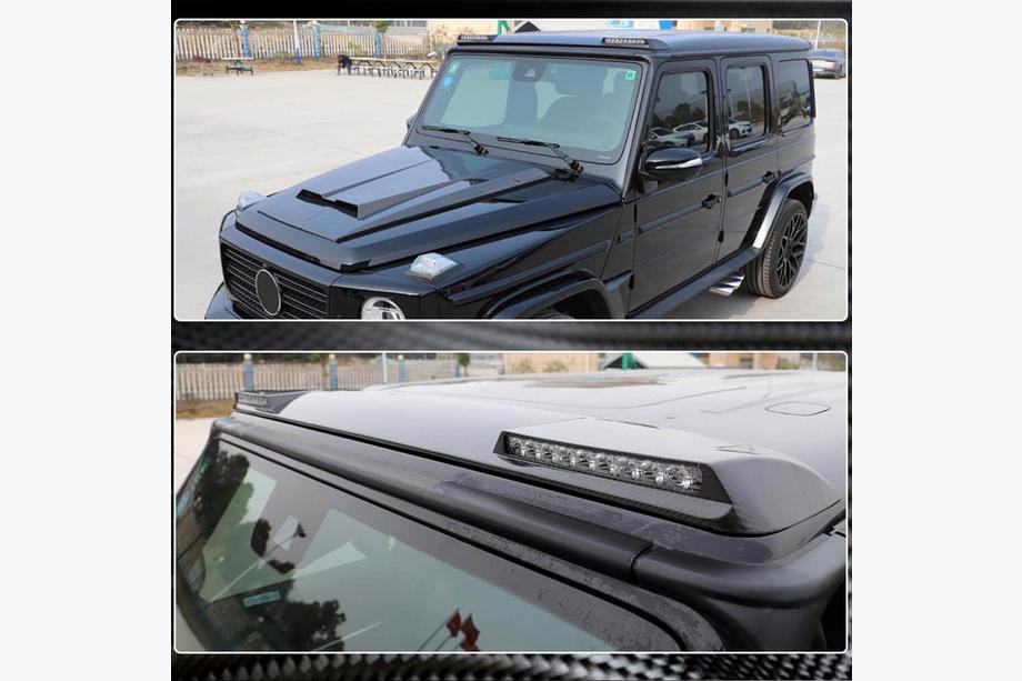 Mercedes G class W463 1990–2018 AMG-Design šilt (pre 2004-2018, karbón) Fotografia 6