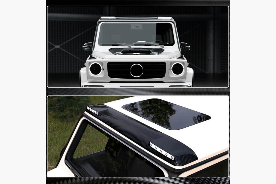 Mercedes G class W463 1990–2018 AMG-Design šilt (pre 2004-2018, karbón) Fotografia 7