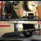 Mercedes G-Class W463 2018–2024 Difúzor zadného nárazníka V1 (pre G63 AMG, karbón) fotografia 4