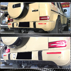 Mercedes G-Class W463 2018–2024 Difúzor zadného nárazníka V1 (pre G63 AMG, karbón) fotografia 5
