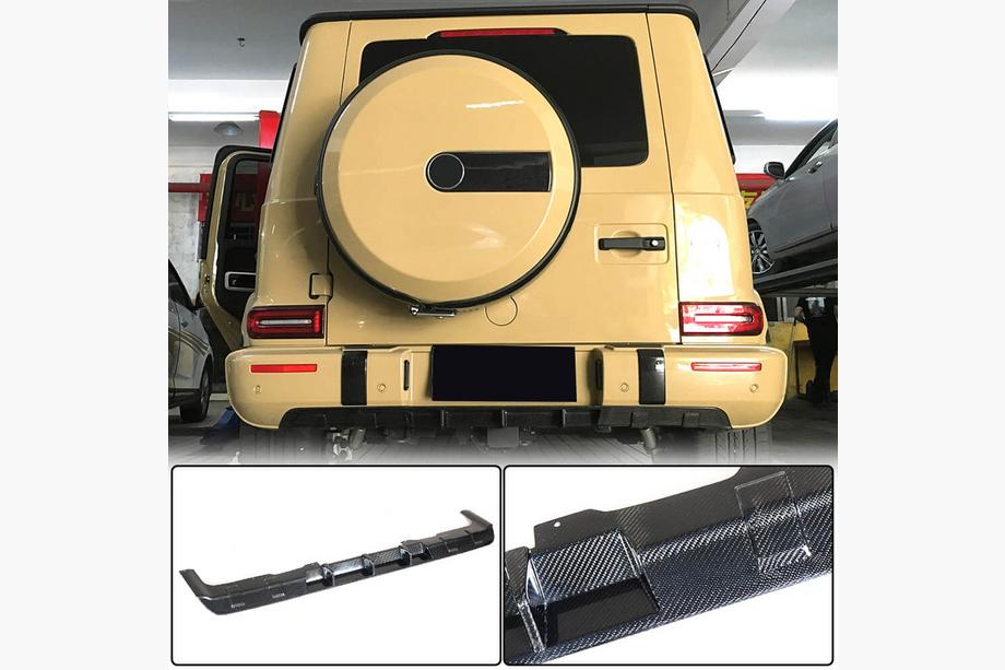 Mercedes G-Class W463 2018–2024 Difúzor zadného nárazníka V1 (pre G63 AMG, karbón) Image