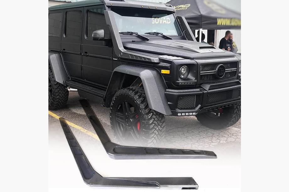 Mercedes G class W463 1990–2018 Šnorchl (pre 2004-2018, 2 ks, karbón) Image
