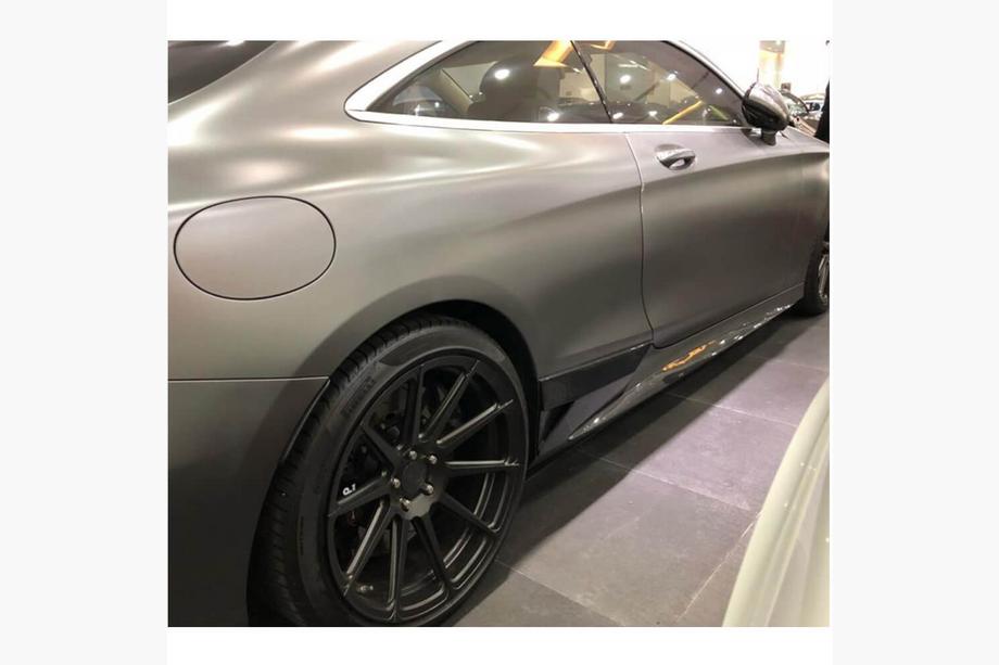 Mercedes S-class C217 Coupé 2014–2020 Bočné prahy (pre AMG-Line 2015-2018, karbón) Fotografia 4