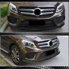 Mercedes GLE kupé C292 2015–2019 Lip spoiler predného nárazníka (pre GLE43 AMG, plast) fotografia 3