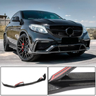 Mercedes GLE kupé C292 2015–2019 Lip spojler predného nárazníka (pre GLE63 AMG, plast) fotografia 1