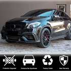 Mercedes GLE kupé C292 2015–2019 Lip spojler predného nárazníka (pre GLE63 AMG, plast) fotografia 3