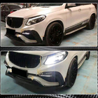 Mercedes GLE kupé C292 2015–2019 Lip spojler predného nárazníka (pre GLE63 AMG, plast) fotografia 5