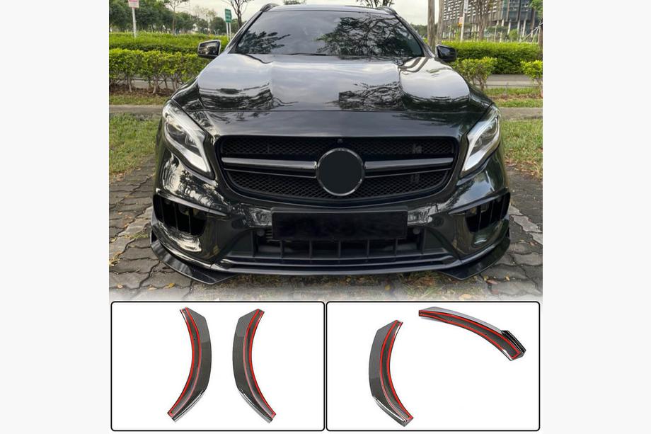 Mercedes GLA X156 2014–2019 Nadstavce na predný nárazník Flap (pre GLA45 AMG 2017-2020) Image