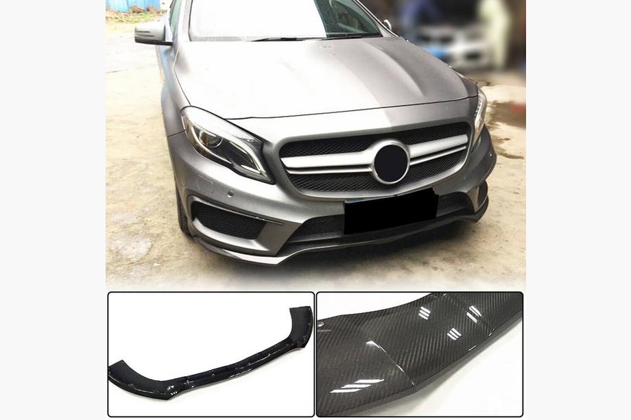 Mercedes GLA X156 2014–2019 Karbonový lip na predný nárazník Lip (pre GLA45 AMG 2013-2016) Image