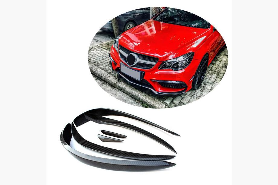 Mercedes E-trieda kupé C207 2010–2017 Karbonové kryty predného nárazníka (pre AMG-Line 2014-2016) Image