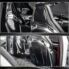 Mercedes CLA C117 2013–2019 Kryty sedadiel (Suchý karbón) fotografia 6