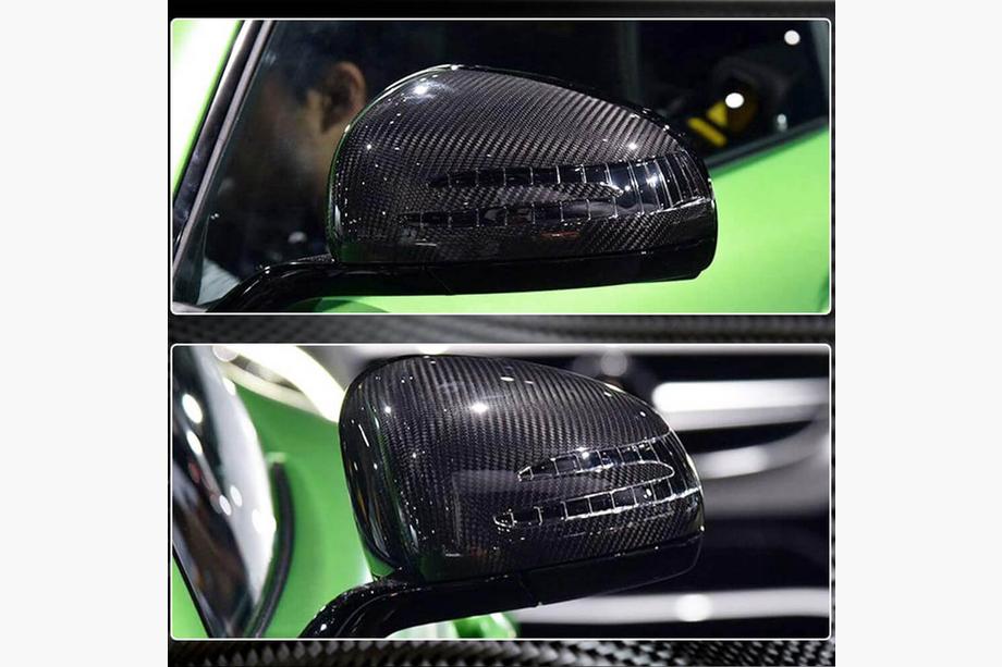 Mercedes AMG GT C190/R190 2014–2022 Kryty zrkadiel (suchý karbón) Fotografia 3