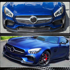 Mercedes AMG GT C190/R190 2014–2022 Predný nárazníkový lip Lip (pre 2015-2017, karbón) fotografia 3