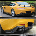 Mercedes AMG GT C190/R190 2014–2022 Difúzor zadného nárazníka (pre 2015-2017, karbón) fotografia 3