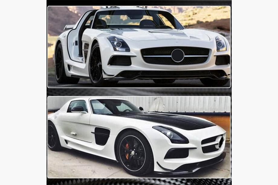 Mercedes SLS C197 2010–2014 Predný lip spojler na nárazník (Karbon) Fotografia 5