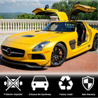 Mercedes SLS C197 2010–2014 Nástavce na predný nárazník Flap V2 (karbón) fotografia 3