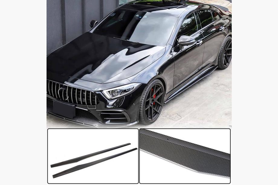 Mercedes CLS C257 2018– Bočné prahy V1 (pre AMG/AMG-Line 2018-2020, karbón) Image