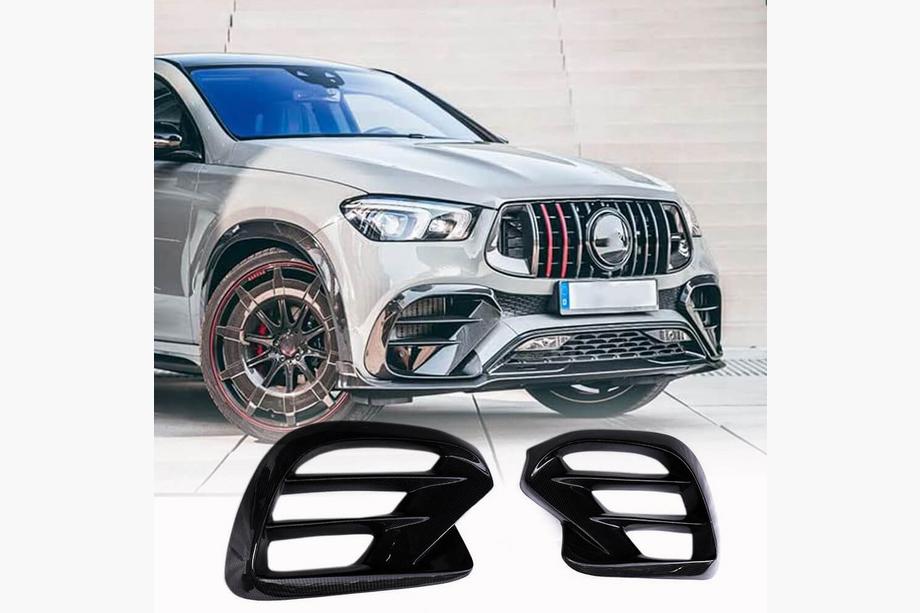 Mercedes GLE Coupé C167 2019– Vložky do predného nárazníka (pre GLE 350/GLE450/GLE63 2019-2023, karbón) Image