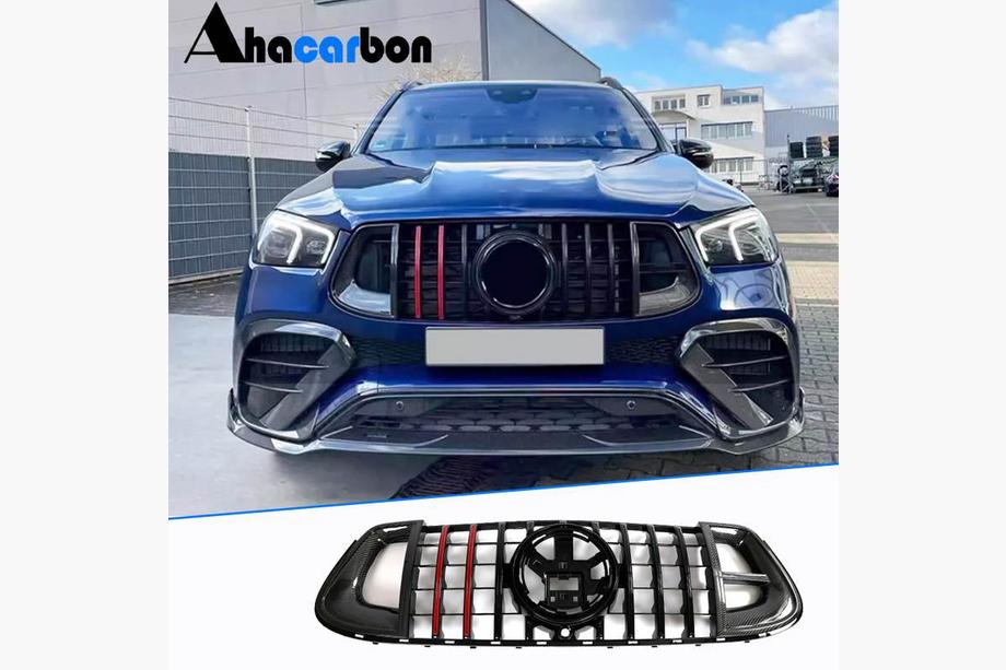 Mercedes GLE W167 2018– Mriežka chladiča Rocket Carbon (pre AMG-Line/GLE53/GLE63 2018-2023) Fotografia 9