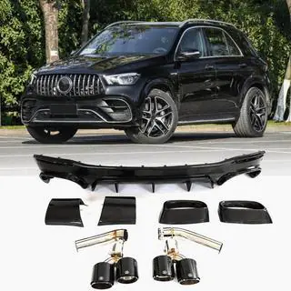 Zadný difúzor s koncovkami výfuku GLE63 Carbon (2018-2026) fotografia 1