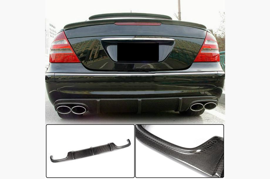 Mercedes E-class W211 2002–2009 Difúzor zadného nárazníka (pre E55 AMG 2003-2006, karbón) Image