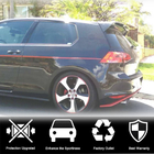 Volkswagen Golf 7/E-Golf 2012–2020 Spojler V6 (pre GTI/R HB, plast) fotografia 5