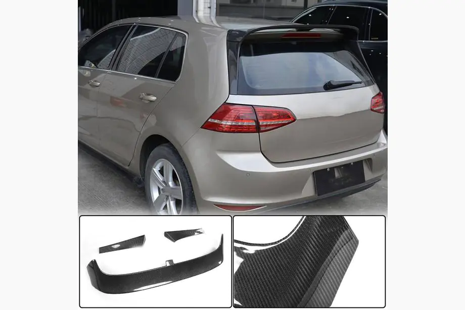 Volkswagen Golf 7/E-Golf 2012–2020 Spojler V2 (pre Base/R-Line HB, karbón) Image