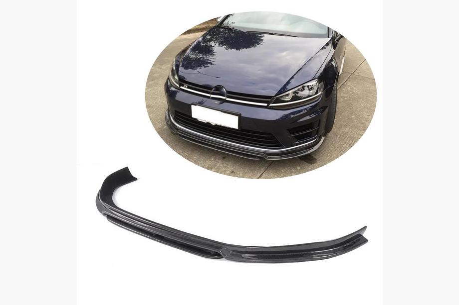 Volkswagen Golf 7/E-Golf 2012–2020 Lip lišta na predný nárazník (pre R/R-Line 2012-2017, karbón) Image