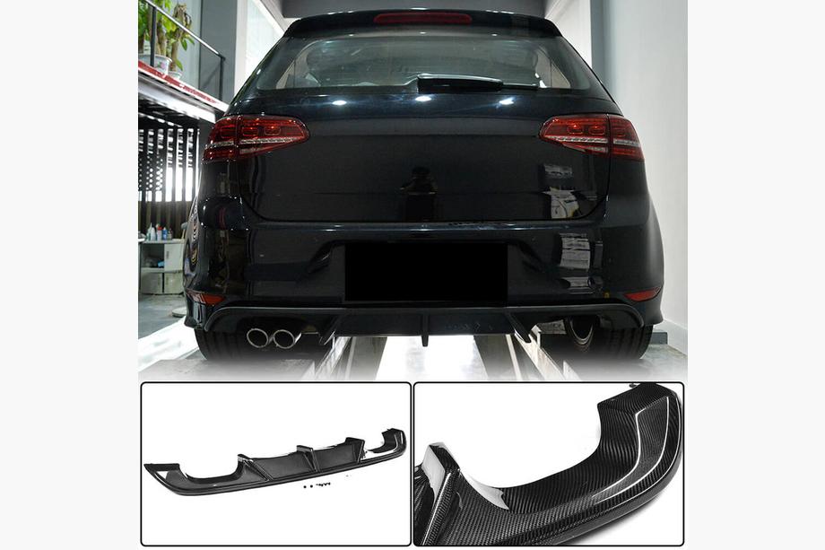 Volkswagen Golf 7/E-Golf 2012–2020 Difúzor zadného nárazníka (pre R/R-Line HB 2012-2017, karbón) Image