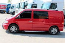 Mercedes Vito W638 1996–2003 Bočné prahy Line (2 ks, hliník) fotografia 5