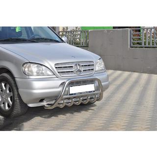 Predný ochranný rám (nerez) Mercedes ML W163 1997–2005 fotografia 4