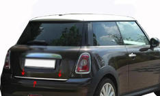 Mini Clubman R55/R56 2007–2014 Nerezová lišta hrany kufra R56 fotografia 1