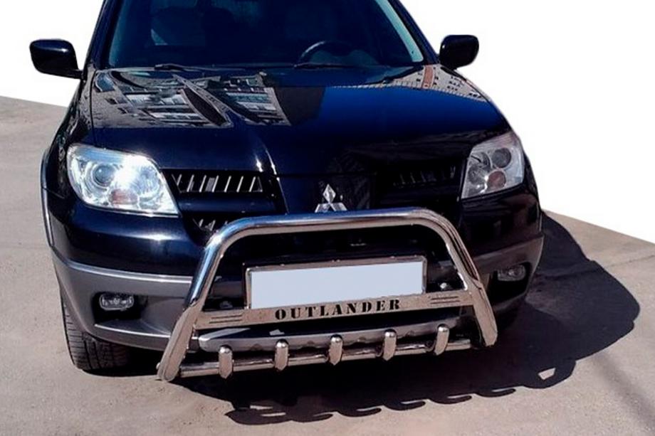 Mitsubishi Outlander 2001–2006 Predný ochranný rám WT004 (nerez) Image