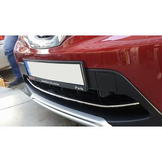 Nerezová lišta na predný nárazník (2014-2017) Nissan Qashqai 2014–2021 fotografia 3